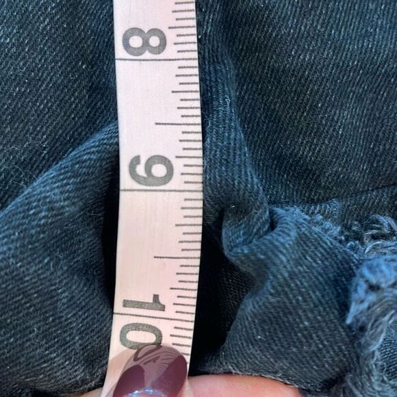 American Eagle Outfitters Womens High Rise Festival Denim Shorts Black Size‎ 8 - Picture 9 of 9